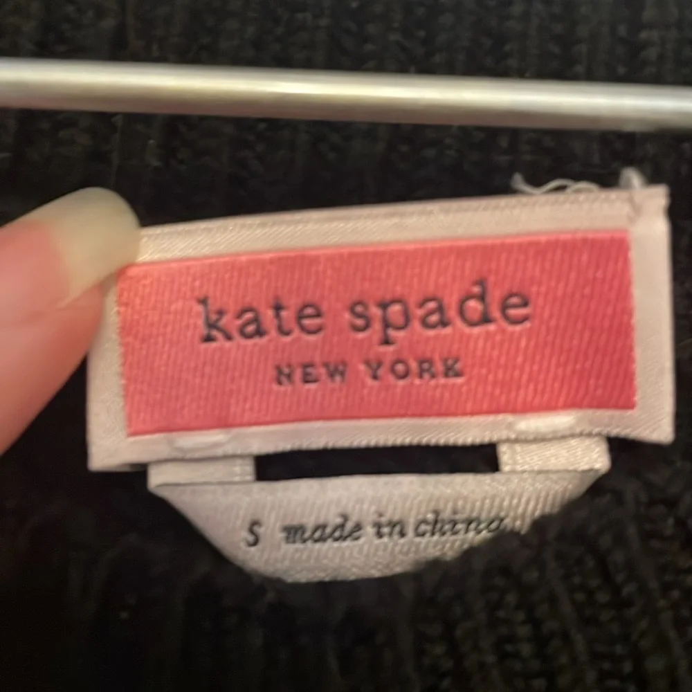 Kate Spade Rhinestone Bow Toss Sweater. Size small. Good condition. - Picture 4 of 5